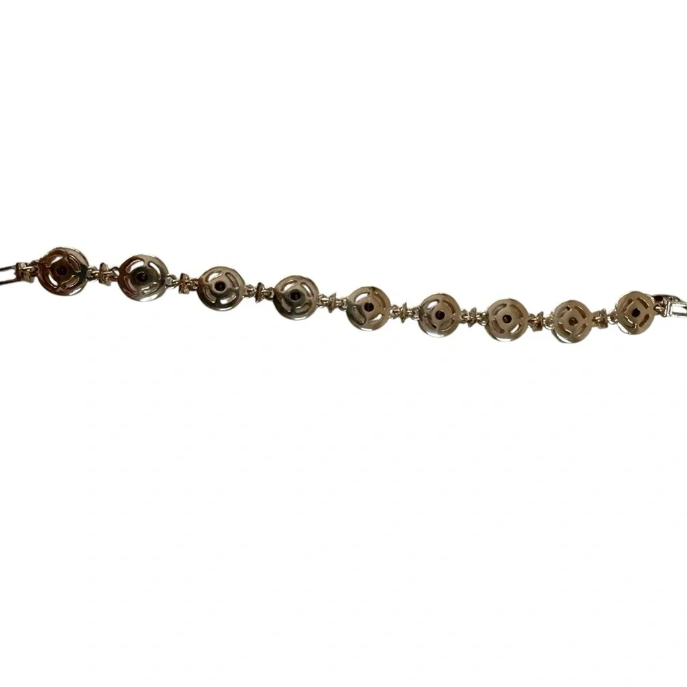 Classy Rhinestone Pink and Silver‎ Bracelet Glam Costume Statement Y2K 90s